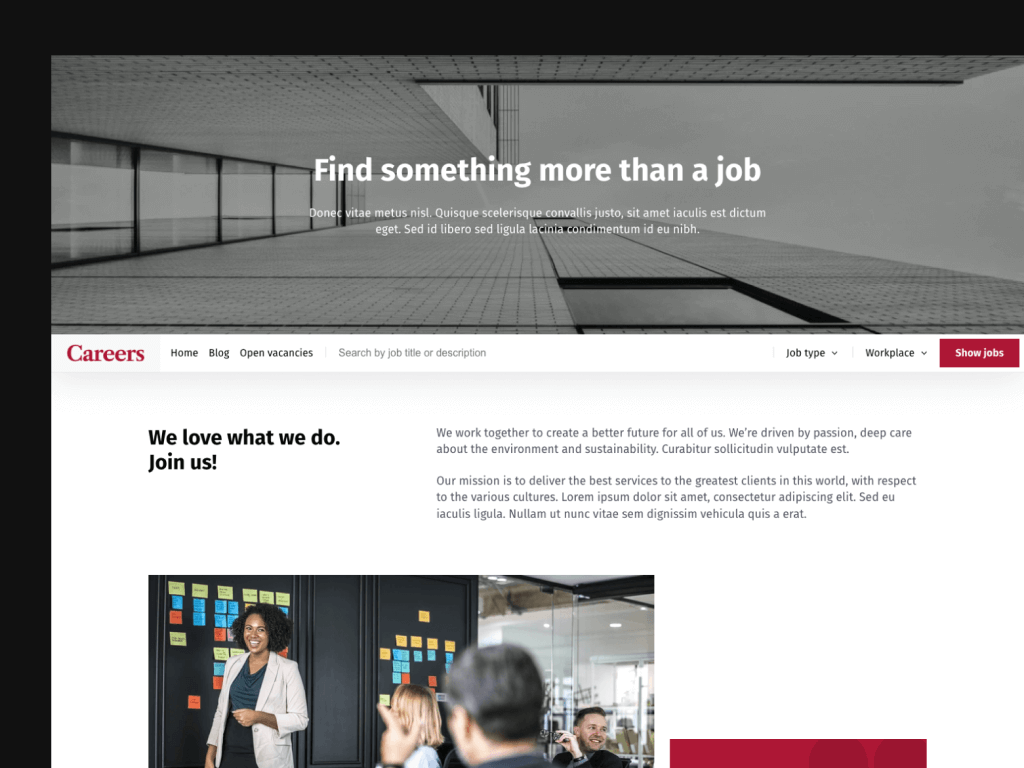 Careers WordPress theme