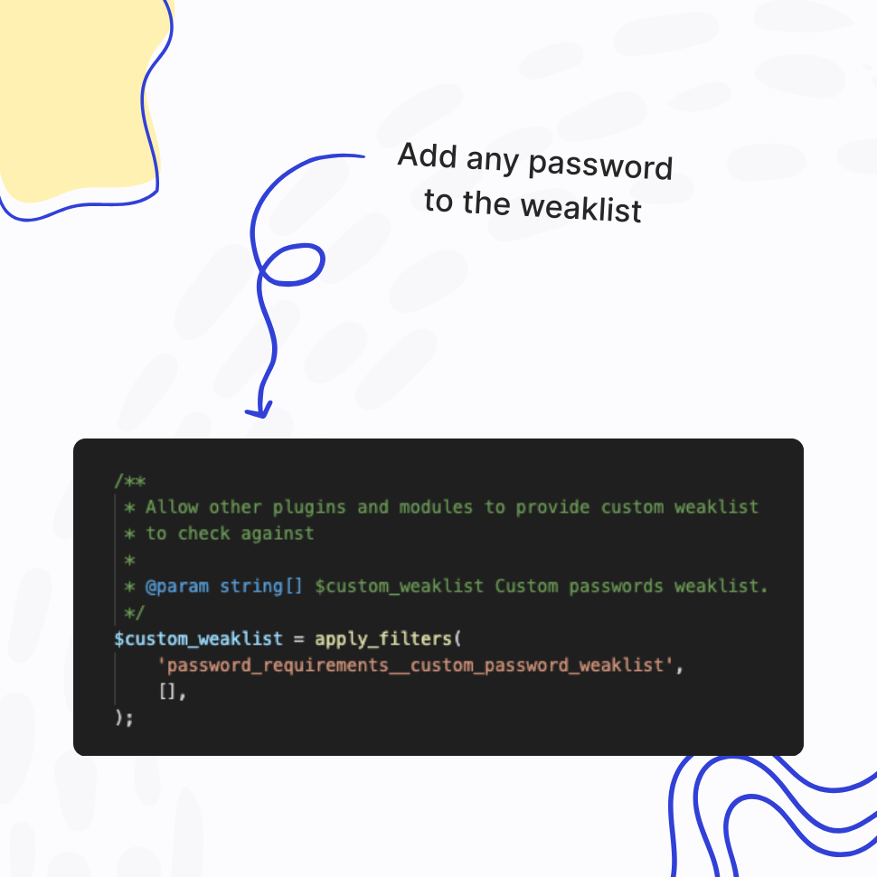 Extend the List of Restricted Passwords Anytime