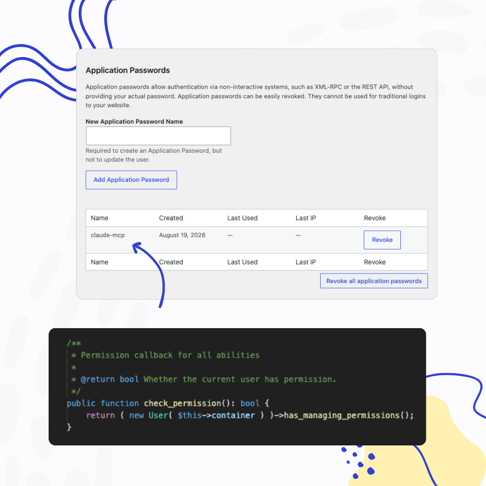 Every Action Respects WordPress Roles and Permissions